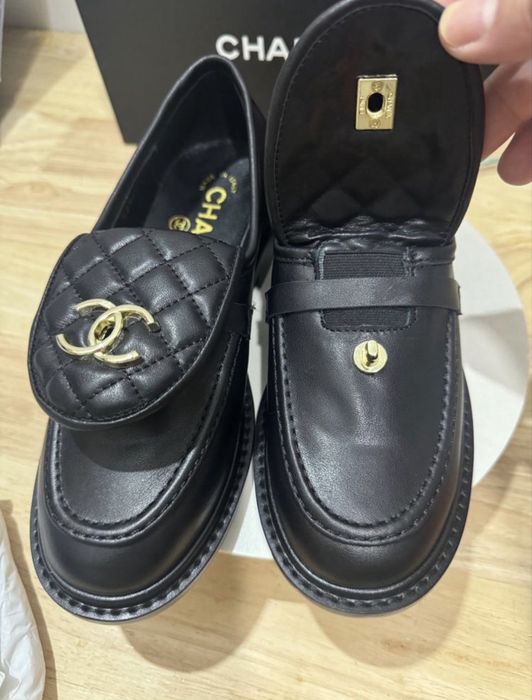 Chanel мокасини кожени