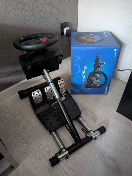 Logitech G29 + WSP (руль и складной стенд)