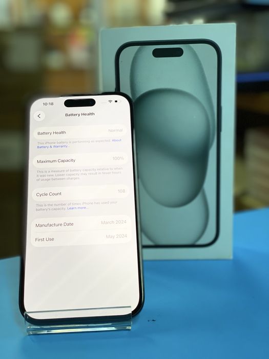 Apple iPhone 15 Box 100% 128GB, Garantie 12 luni | Lensun