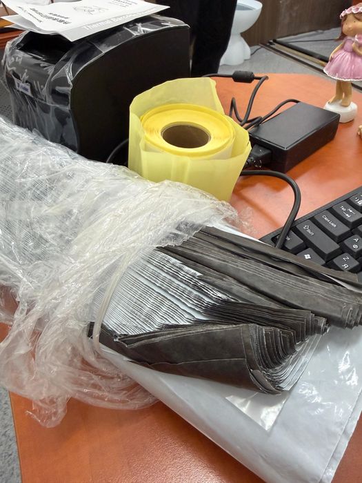 Принтер Xprinter XР-365В черный. Термоэтикетка Termo75120.