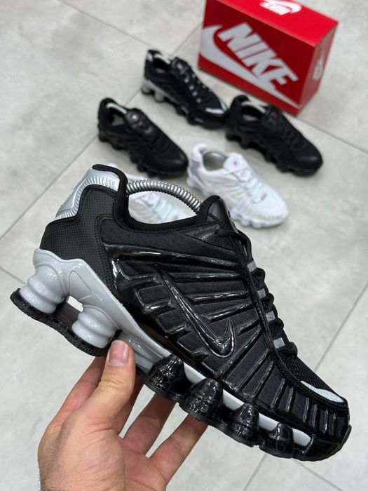 Adidasi Barbati Nike Shox Negru & Gri!