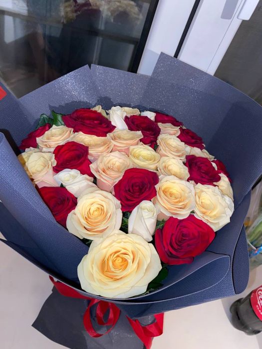 Цветы тюльпан роза