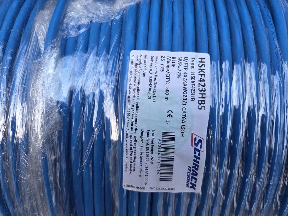 Cablu internet U/FTP CAT 6A