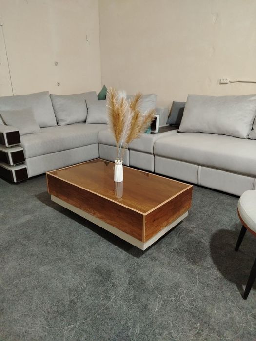 Стол журнальный с подсветкой 110×60