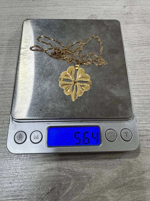 Златен синджир с детелина 14К (585) – 5,64 гр., 58 см