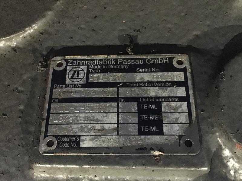 Axa frontala pentru Liebherr A900C - Piese de schimb Liebherr