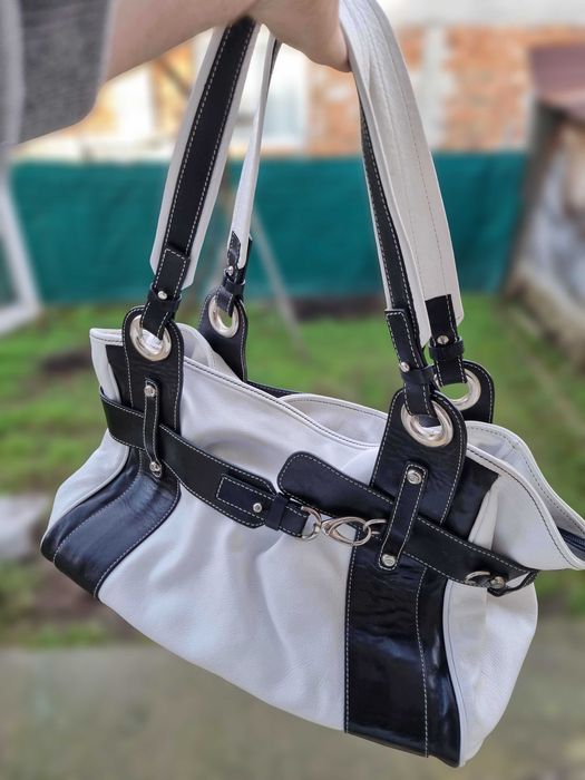 Маркова Италиянска дамска чанта Fabiana от естествена кожа