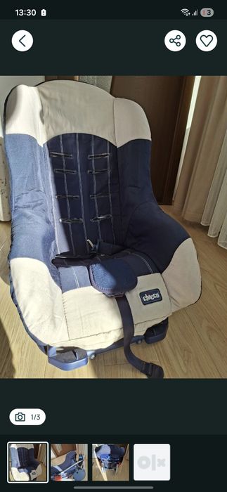 Scaun auto Chicco Eletta, grupa 0+/1 (0–18 kg).