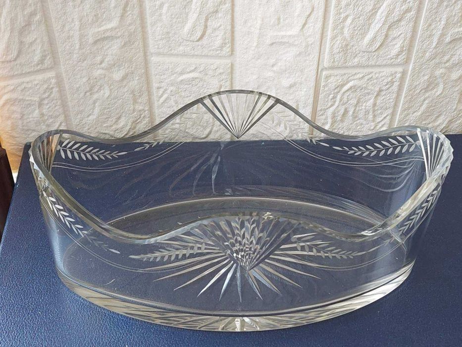 Сребърна жардиера 19век.Сребро 800-кристал