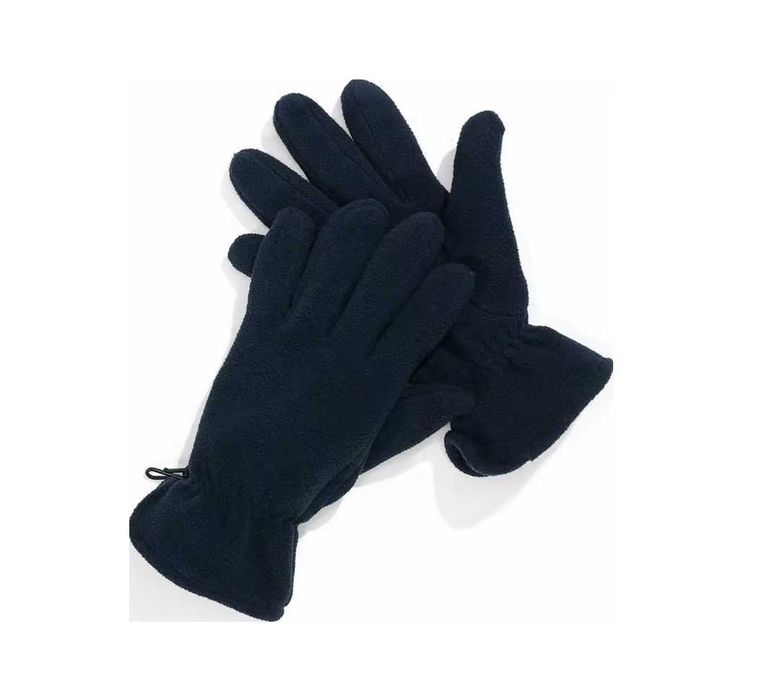 Manusi de iarna, din Polar, Catifelat, Marime Universala, Unisex Negru