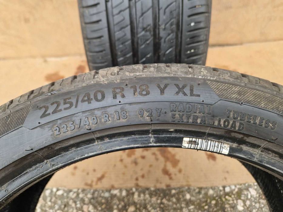 2 Barum R18 225/40 Летни гуми  DOT0521