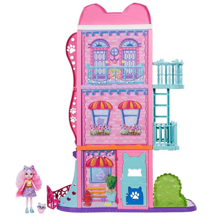 Enchantimals апартамент в града с кафене Къща с кукла