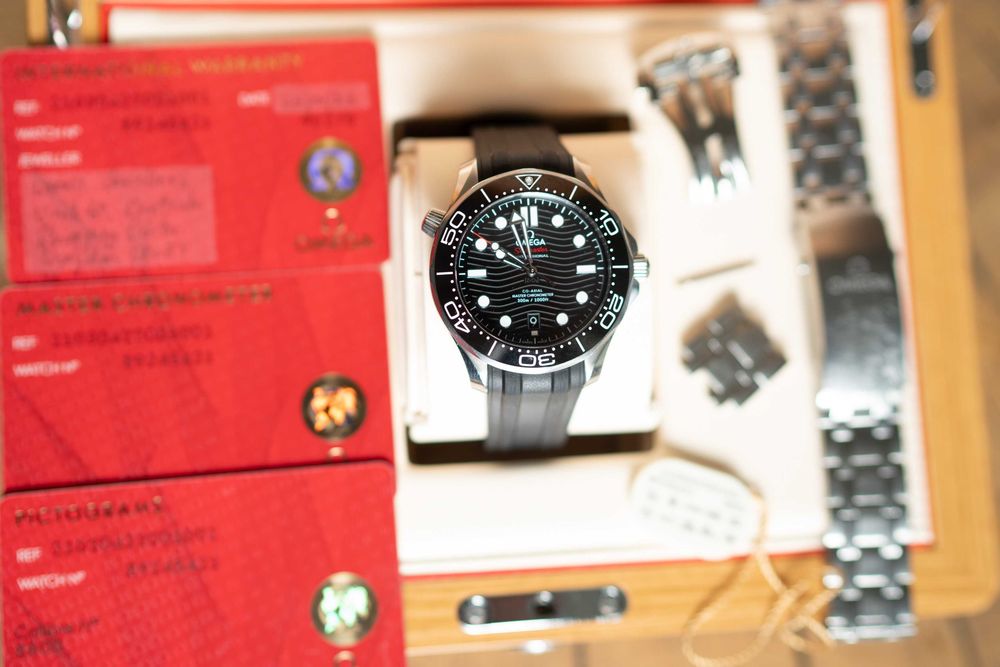 Ceas Omega Seamaster 300, pachet complet, acte, cutie