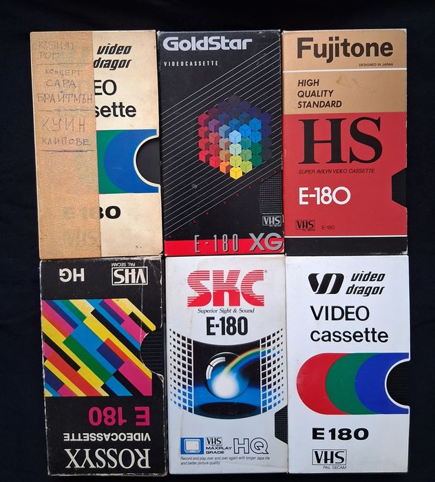 ЛОТ Стари Работещи Видеокасети VHS  Филми  24 Броя