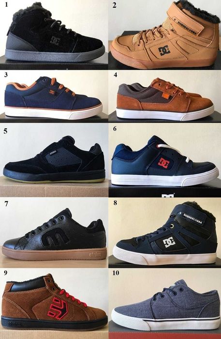 Кецове DC Shoes, Globe, Etnies номер 37,38,39,40,41.5 скейтборд/BMX