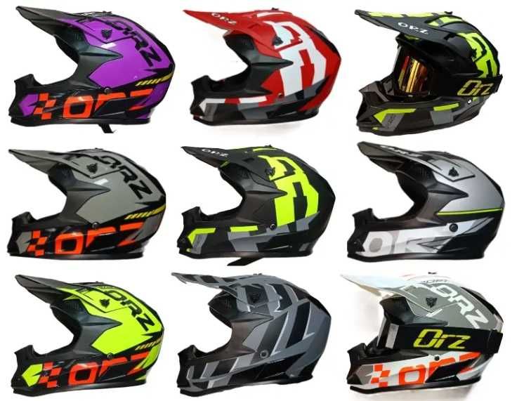 Детска кросова каска универсален размер различни разцветки крос мотор