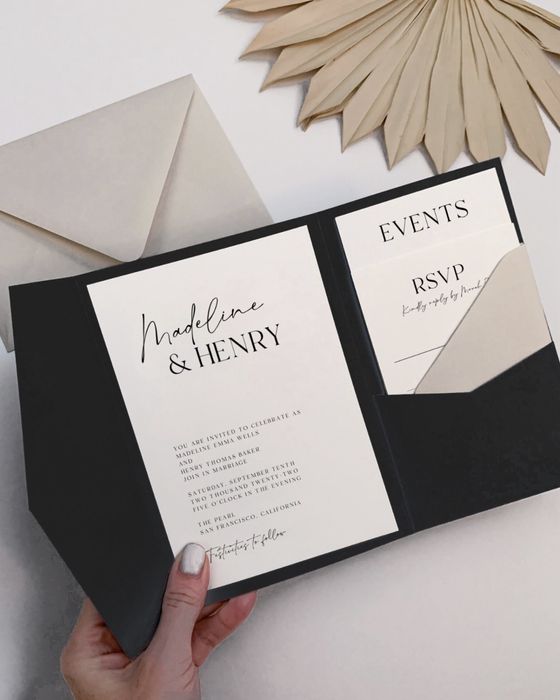 Приглашения, Меню, Карточки