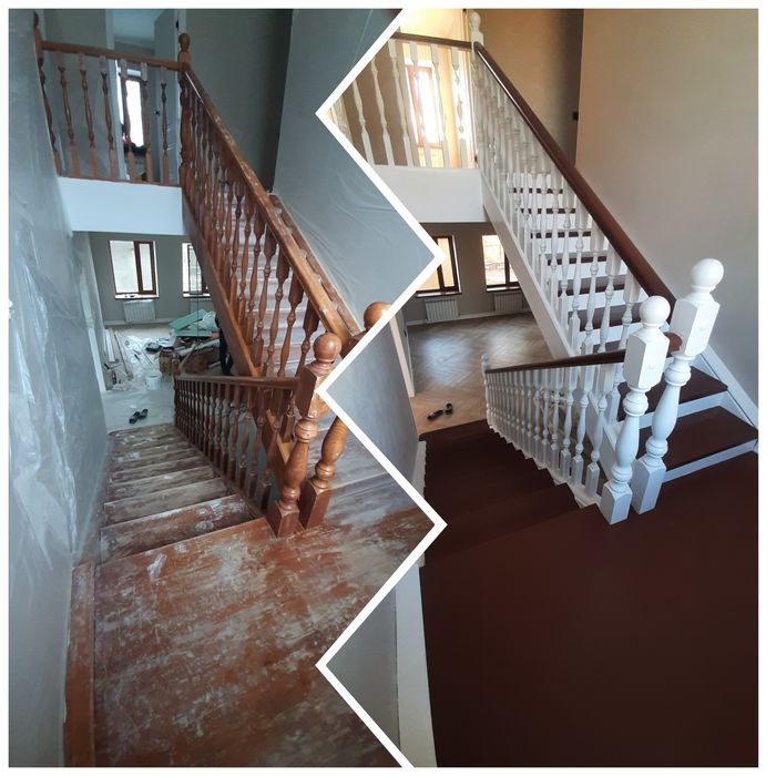 Покраска лестниц и мебели
