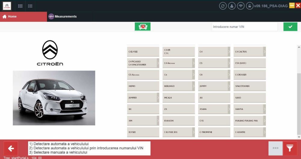 Tester/Diagnoza Lexia3-Diagbox 9.186 in Limba Romana pentru Peugeot, Citroen, Ds, Opel