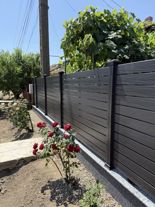 Gard Riflaj din wpc (lemn compozit )