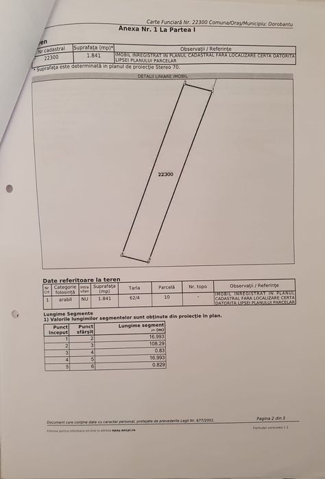 Teren 3000 MP langa Dunăre+ pădure descriere DN31