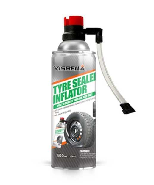 Спрей спукани гуми на автомобил, мотоциклет, атв - 450 мл