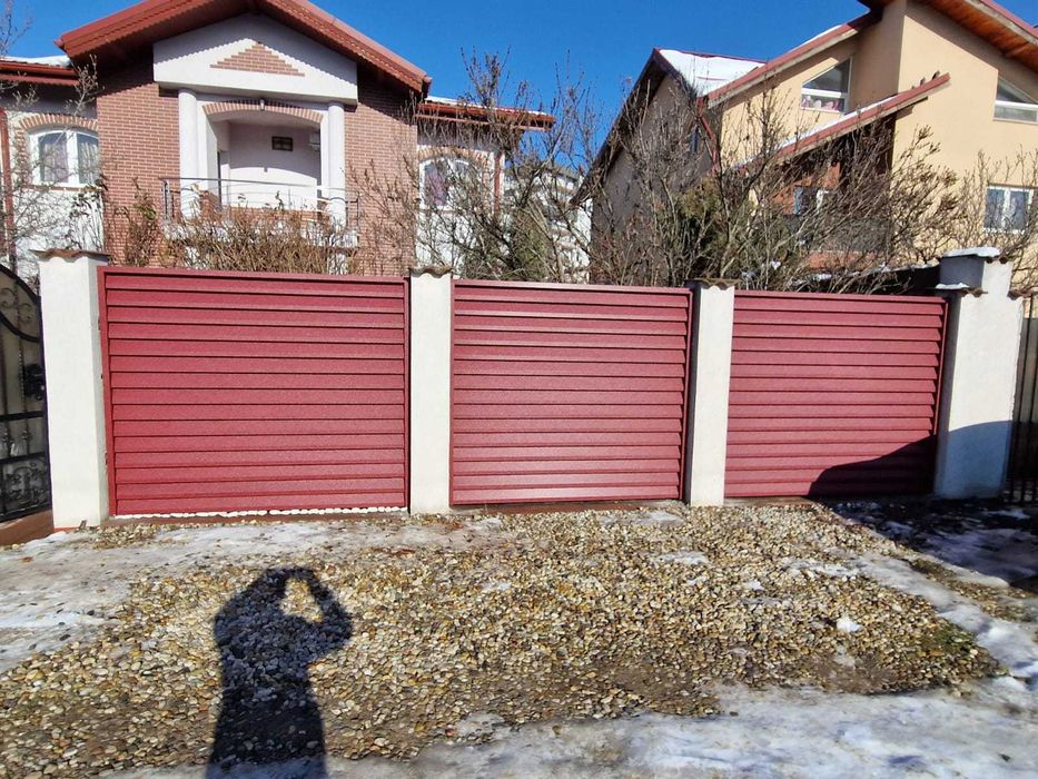 Gard metalic jaluzea | Suruburi ascunse | Timisoara | Model 2026|