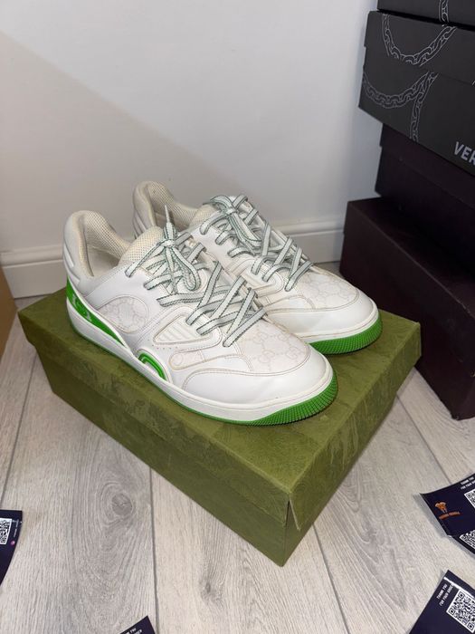 Adidasi Gucci Low White Autentici