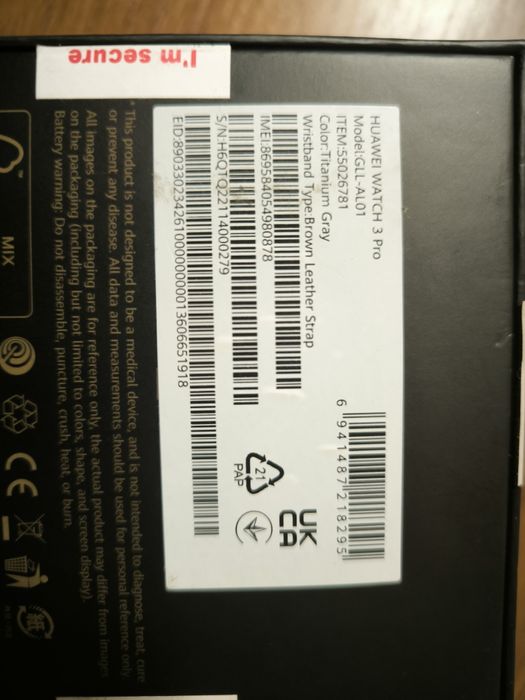 Смарт часы huawei watch 3 pro