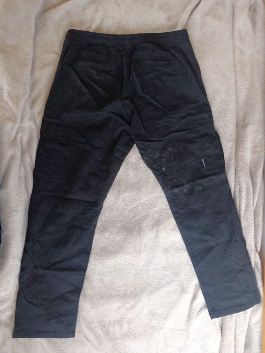 Jack & Jones Relaxed Fit Pantaloni cargo de material (Black) (Negru)