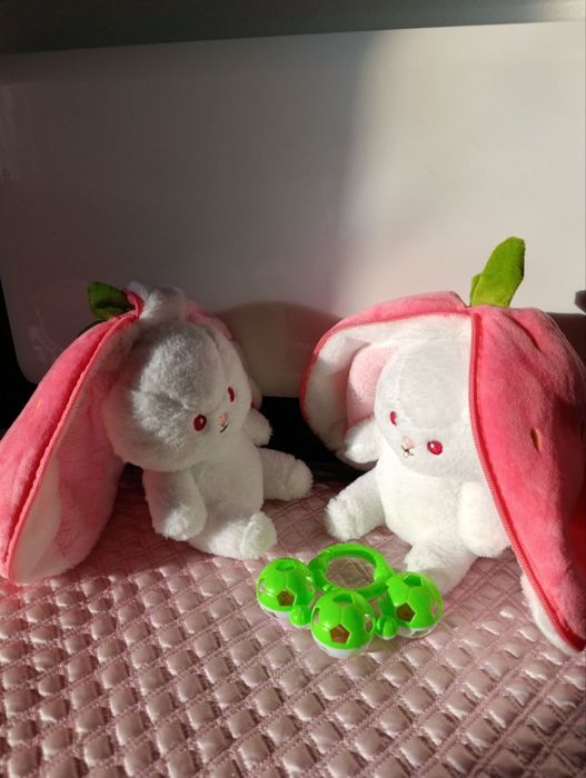 Дыщащая игрушка зайка