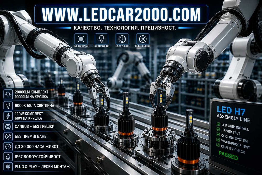 ПРОМО ПАКЕТ LED КРУШКИ H7 + H15 – САМО 99 €