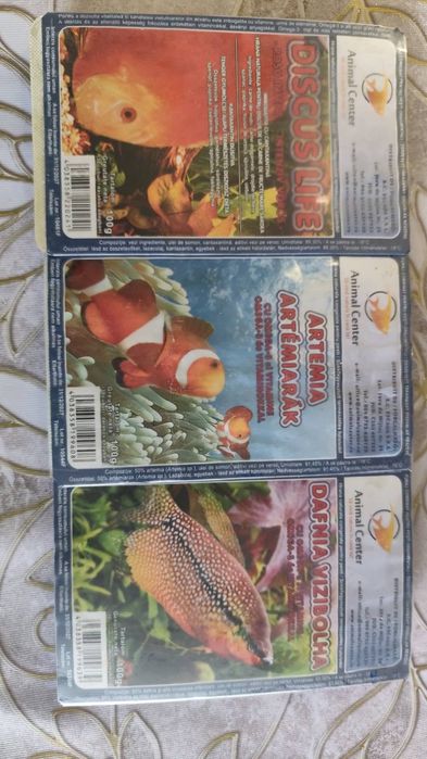 Hrana congelata pentru pești