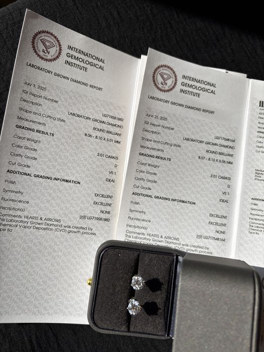 Серьги с бриллиантами 4 карата