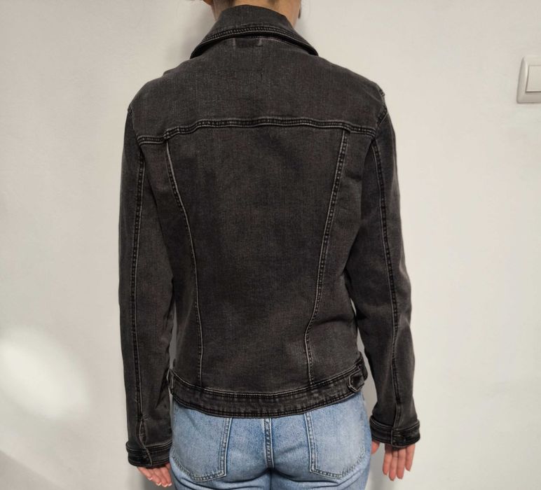Jachetă/Geacă din denim Springfield – gri antracit, mărimea XL