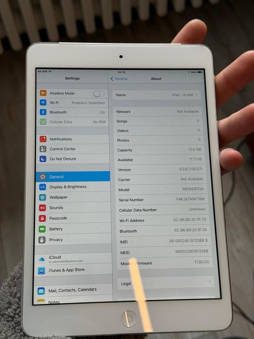 iPad Air 1 White 16GB