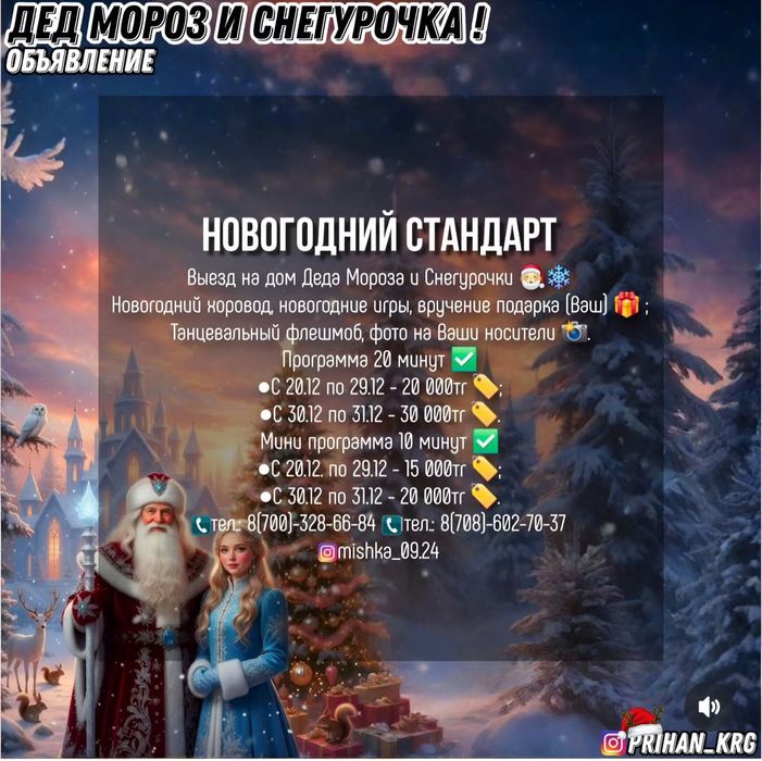 Дед Мороз и Снегурочка