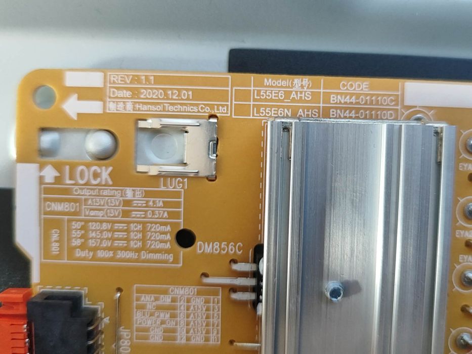 Main board BN94-17512W / BN41-02844 от TV SAMSUNG UE50AU8072U на части