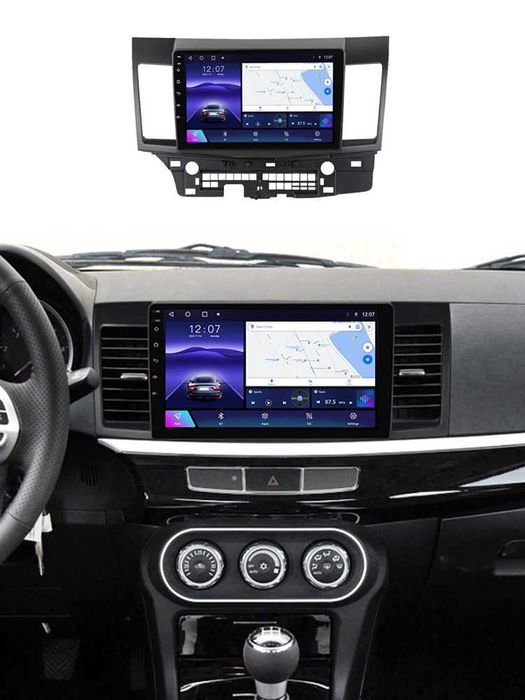 Navigatie Android 14 Mitsubishi Lancer 2007 1/8 Gb Waze CarPlay CAMERA