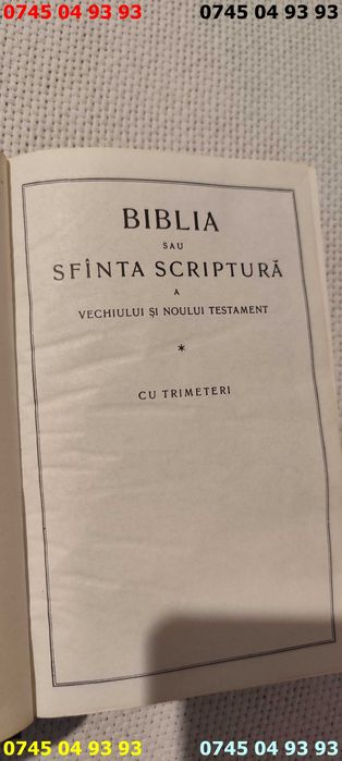 carte carti BIBLIA sau sfanta scriptura cu trimiteri