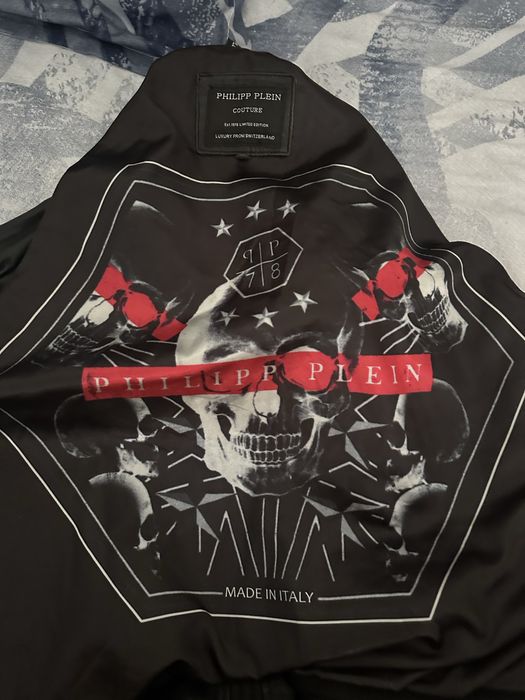 geaca piele naturala Philip Plein