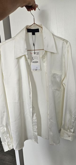 сатиновая блуза ZARA