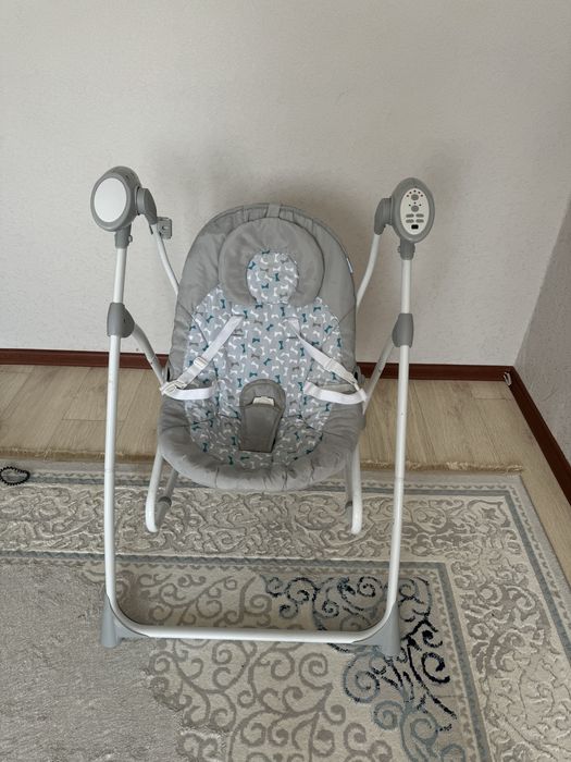 Детский шезлонг качеля