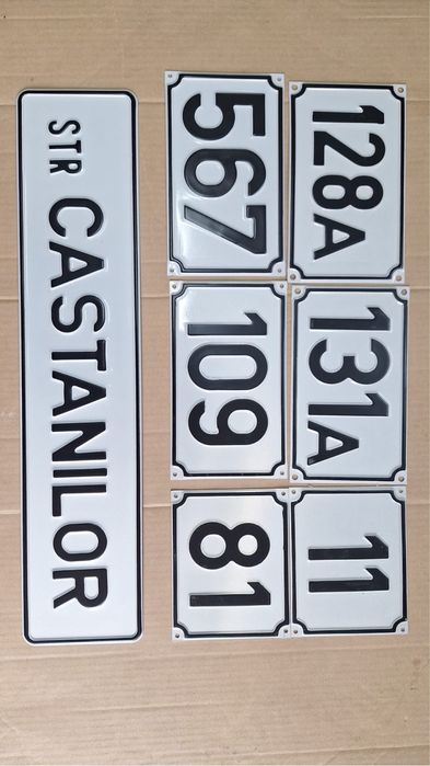 Placute auto Numere auto ornamentale Romania Internationale