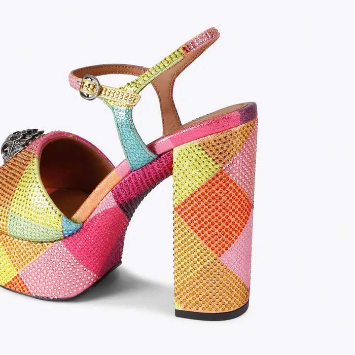 Сандали Kurt Geiger 37 номер, шарени, платформа
