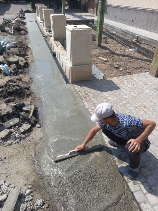 Стяжка  бордюр лазирни урвенда куйиш канализатся водаправод сантехника