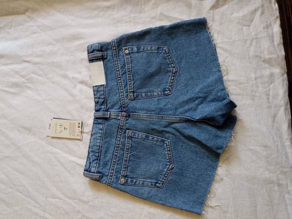 Къси дънкови панталони Манго