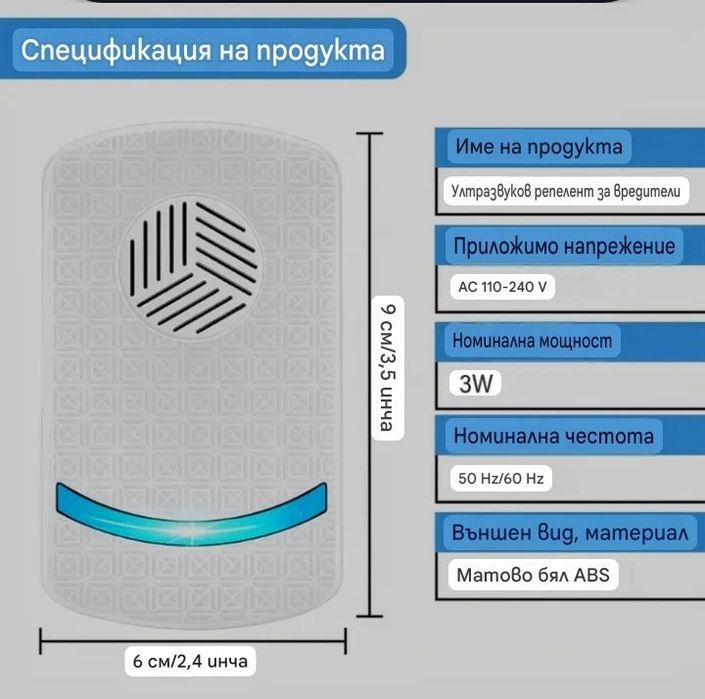 Устройство /2броя / за прогонване на гризачи и вредители