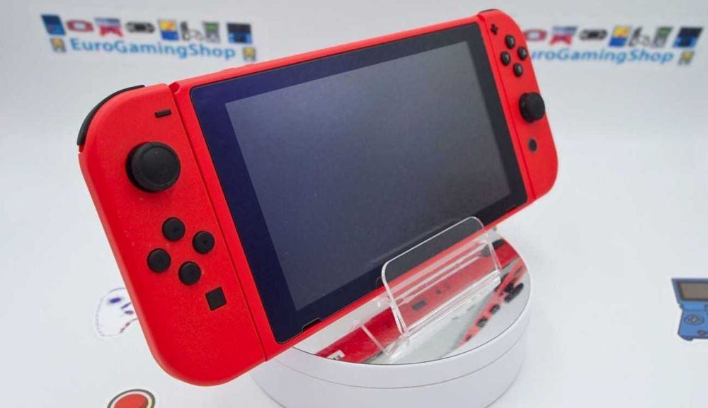 Consola Nintendo Switch V2 Mario Ed. BOX Modat Picofly/128GB/18 Jocuri