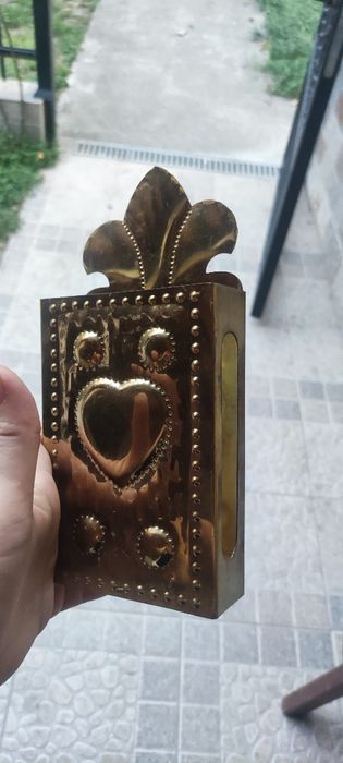 Старинен държач за голяма кибритена кутия